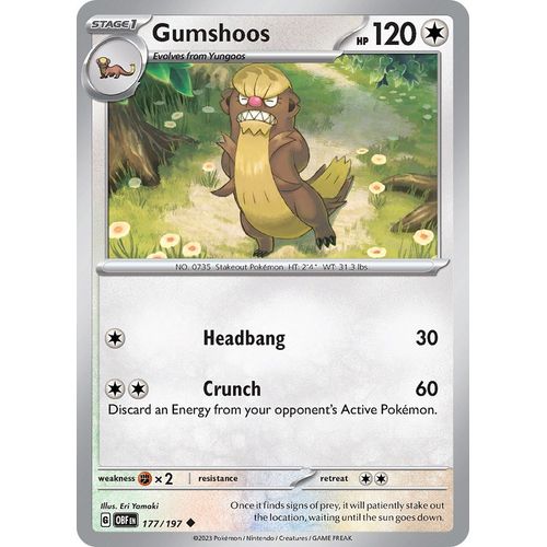 Gumshoos (177/197) [SV03: Obsidian Flames] - PokéBox Australia