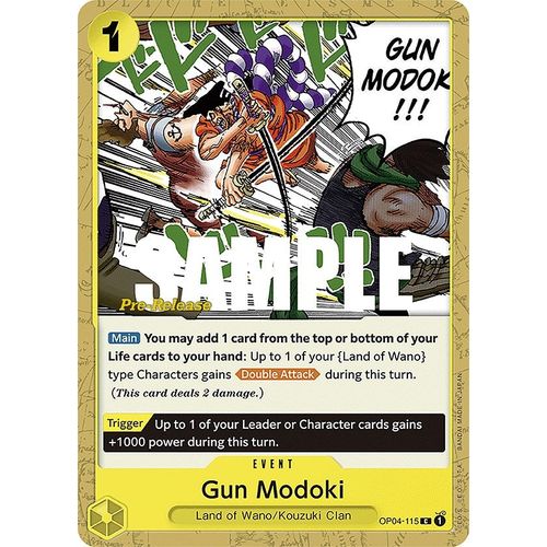 Gun Modoki (OP04 - 115) [Kingdoms of Intrigue Pre - Release Cards] - PokéBox Australia