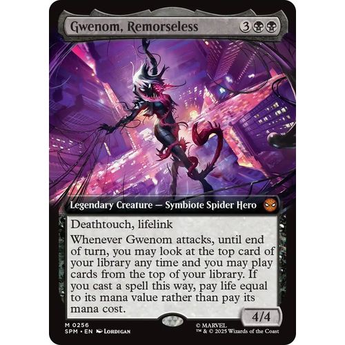 Gwenom, Remorseless (Extended Art) (256) (Marvel's Spider - Man) - PokéBox Australia