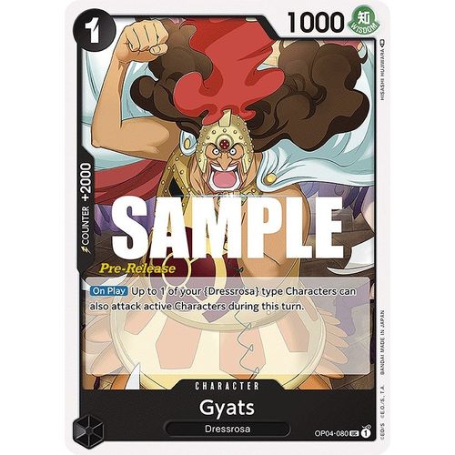 Gyats (OP04 - 080) [Kingdoms of Intrigue Pre - Release Cards] - PokéBox Australia