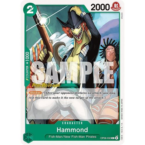 Hammond (OP06 - 032) [Wings of the Captain Pre - Release Cards] - PokéBox Australia