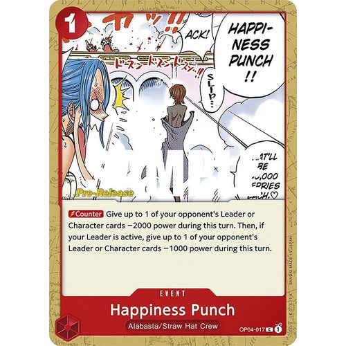 Happiness Punch (OP04 - 017) [Kingdoms of Intrigue Pre - Release Cards] - PokéBox Australia