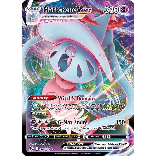 Hatterene VMAX (066/159) (Crown Zenith) - PokéBox Australia