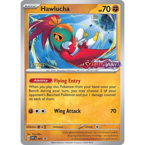 Hawlucha - 007 (Prerelease) [Staff] (007) (SV: Scarlet & Violet Promo Cards) - PokéBox Australia