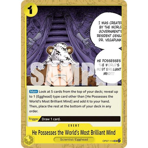 He Possesses the World's Most Brilliant Mind (OP07 - 114) [500 Years in the Future] - PokéBox Australia