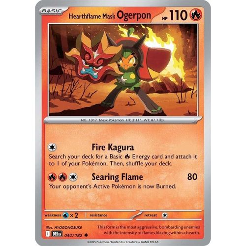 Hearthflame Mask Ogerpon (044/182) (SV10: Destined Rivals) - PokéBox Australia