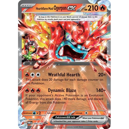 Hearthflame Mask Ogerpon ex (040/167) [SV06: Twilight Masquerade] - PokéBox Australia