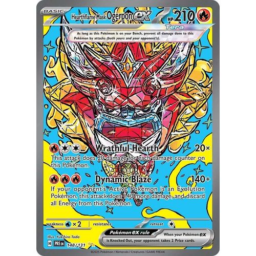 Hearthflame Mask Ogerpon ex (148/131) [SV: Prismatic Evolutions] - PokéBox Australia