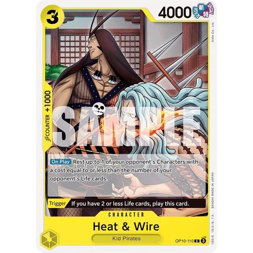 Heat & Wire (OP10 - 110) [Royal Blood] - PokéBox Australia