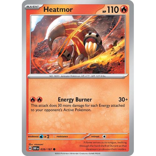 Heatmor (039/197) [SV03: Obsidian Flames] - PokéBox Australia