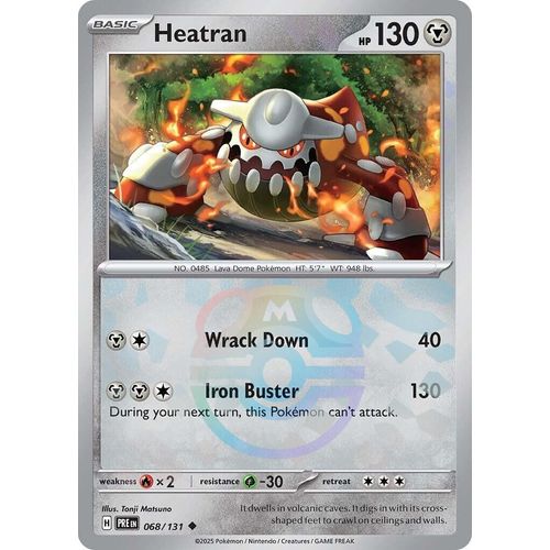 Heatran (Master Ball Pattern) (068/131) [SV: Prismatic Evolutions] - PokéBox Australia