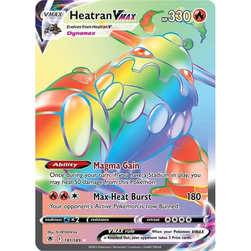Heatran VMAX (Secret) (191/189) (SWSH10: Astral Radiance) - PokéBox Australia