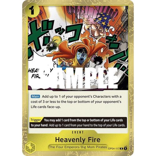 Heavenly Fire (OP04 - 117) [Kingdoms of Intrigue] - PokéBox Australia