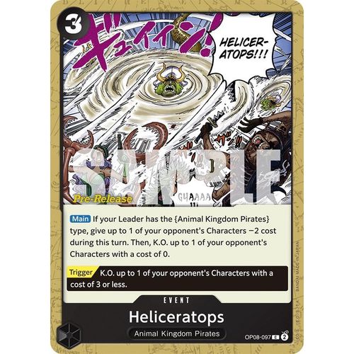 Heliceratops (OP08 - 097) [Two Legends Pre - Release Cards] - PokéBox Australia