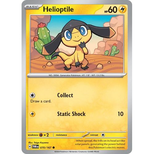 Helioptile (070/167) [SV06: Twilight Masquerade] - PokéBox Australia
