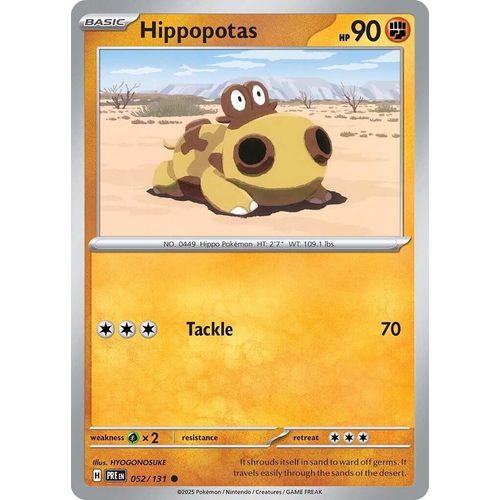 Hippopotas (052/131) [SV: Prismatic Evolutions] - PokéBox Australia