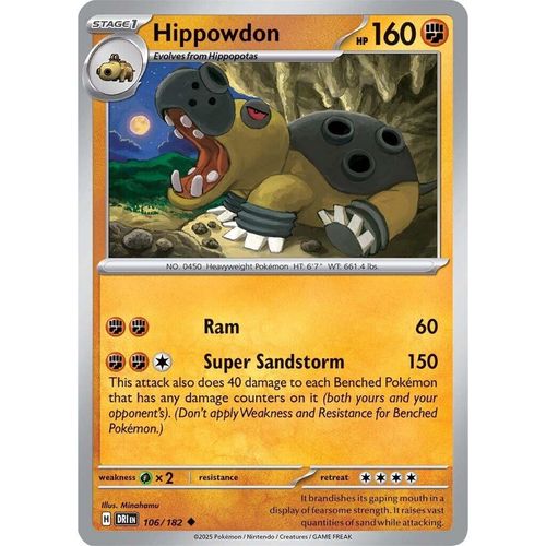 Hippowdon (106/182) [SV10: Destined Rivals] - PokéBox Australia