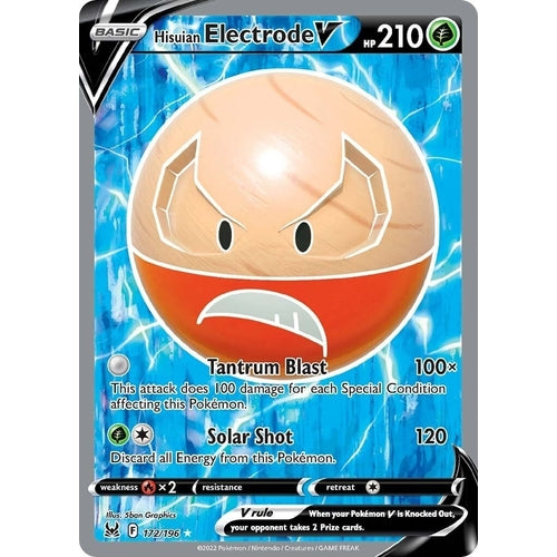 Hisuian Electrode V (Full Art) (172/196) (SWSH11: Lost Origin) - PokéBox Australia