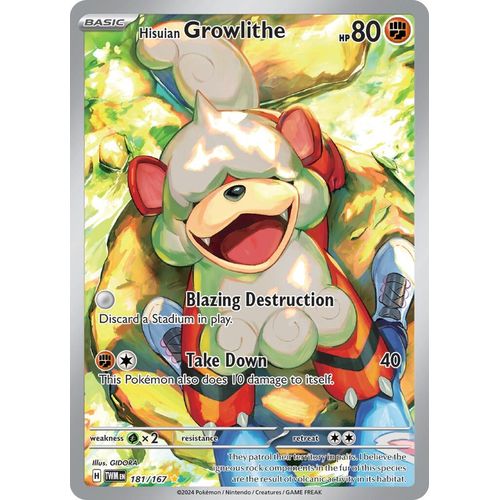 Hisuian Growlithe (181/167) [SV06: Twilight Masquerade] - PokéBox Australia