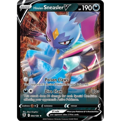Hisuian Sneasler V (094/189) (SWSH10: Astral Radiance) - PokéBox Australia