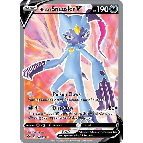 Hisuian Sneasler V (Full Art) (174/189) (SWSH10: Astral Radiance) - PokéBox Australia