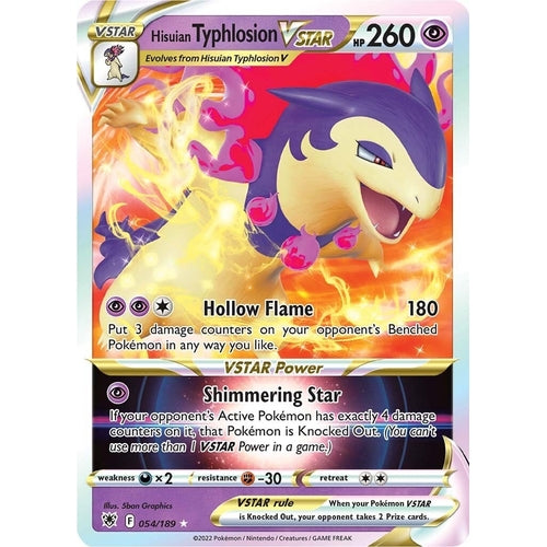 Hisuian Typhlosion VSTAR (054/189) (SWSH10: Astral Radiance) - PokéBox Australia