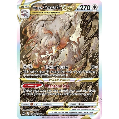 Hisuian Zoroark VSTAR (GG56/GG70) (Crown Zenith: Galarian Gallery) - PokéBox Australia
