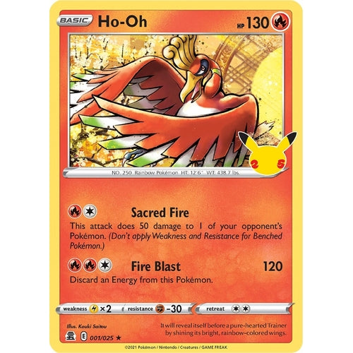 Ho - Oh (001/025) (Celebrations) - PokéBox Australia