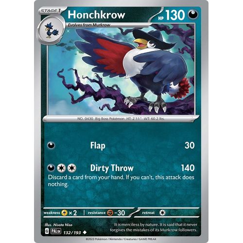 Honchkrow (132/193) [SV02: Paldea Evolved] - PokéBox Australia