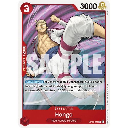 Hongo (Reprint) (OP09 - 011) [Starter Deck 23: RED Shanks] - PokéBox Australia