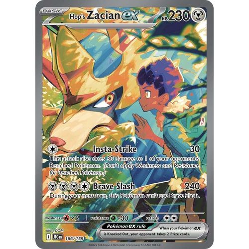 Hop's Zacian ex (186/159) (SV09: Journey Together) - PokéBox Australia