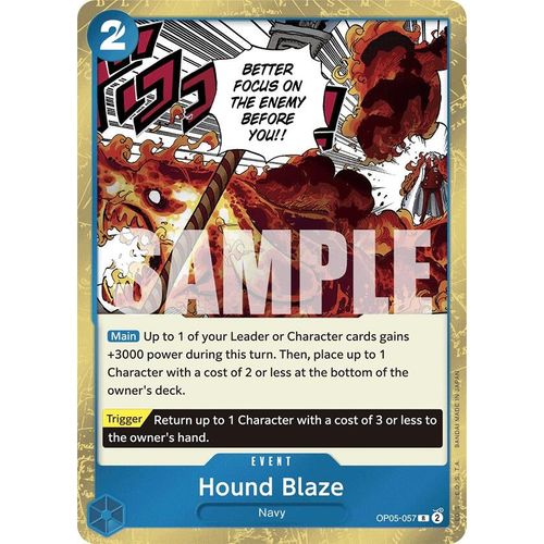 Hound Blaze (Jolly Roger Foil) (OP05 - 057) [Premium Booster - The Best - ] - PokéBox Australia
