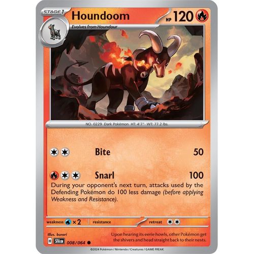 Houndoom (008/064) [SV: Shrouded Fable] - PokéBox Australia
