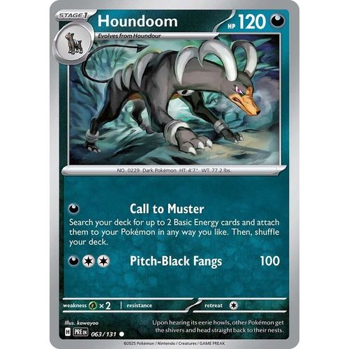 Houndoom (063/131) [SV: Prismatic Evolutions] - PokéBox Australia