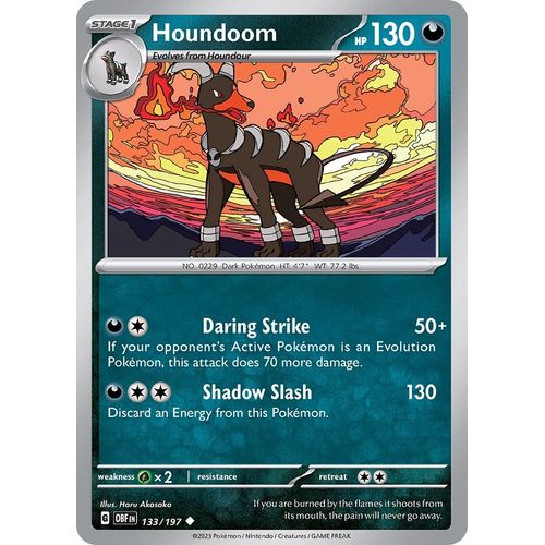 Houndoom (133/197) [SV03: Obsidian Flames] - PokéBox Australia