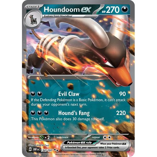 Houndoom ex (134/197) [SV03: Obsidian Flames] - PokéBox Australia
