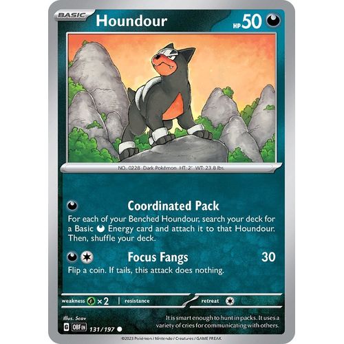 Houndour (131/197) [SV03: Obsidian Flames] - PokéBox Australia