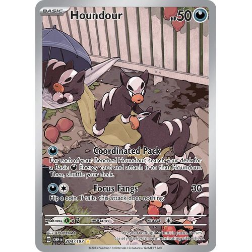 Houndour (204/197) [SV03: Obsidian Flames] - PokéBox Australia
