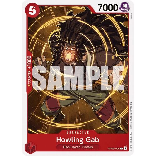 Howling Gab (Reprint) (OP09 - 006) [Starter Deck 23: RED Shanks] - PokéBox Australia