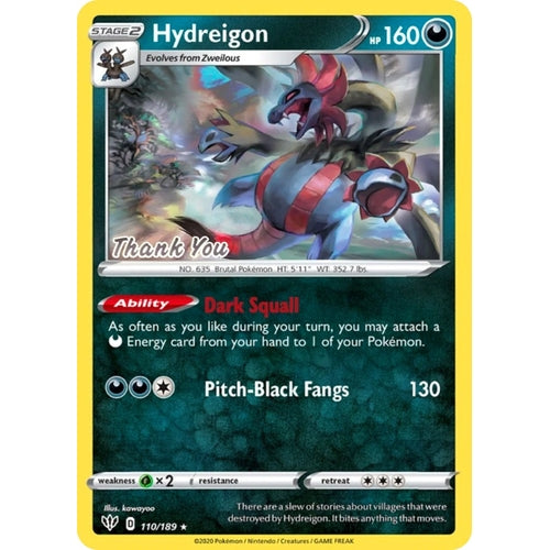Hydreigon - 110/189 [Thank You] (110/189) (Miscellaneous Cards & Products) - PokéBox Australia