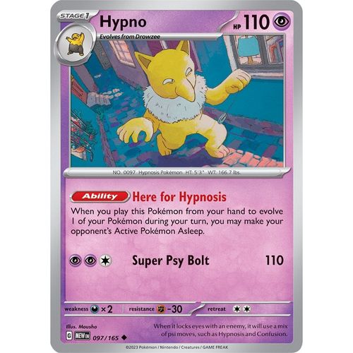 Hypno (097/165) [SV: Scarlet & Violet 151] - PokéBox Australia