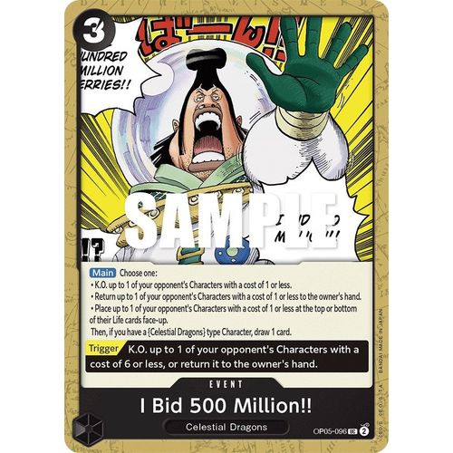 I Bid 500 Million!! (OP05 - 096) [Awakening of the New Era] - PokéBox Australia