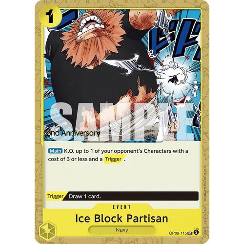 Ice Block Partisan (OP09 - 115) [Emperors in the New World: 2nd Anniversary Tournament Cards] - PokéBox Australia