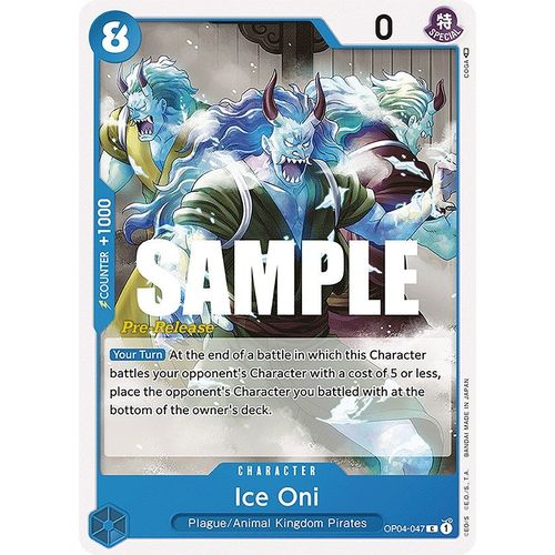 Ice Oni (OP04 - 047) [Kingdoms of Intrigue Pre - Release Cards] - PokéBox Australia