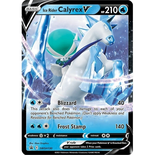 Ice Rider Calyrex V - SWSH130 (SWSH130) (SWSH: Sword & Shield Promo Cards) - PokéBox Australia