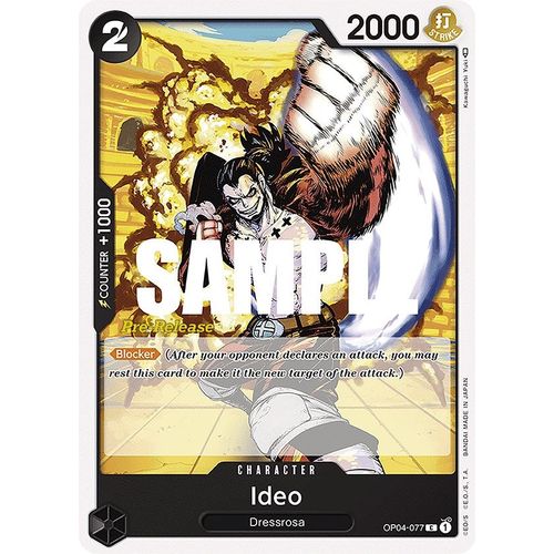 Ideo (OP04 - 077) [Kingdoms of Intrigue Pre - Release Cards] - PokéBox Australia