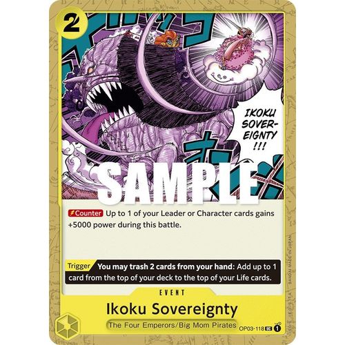 Ikoku Sovereignty (OP03 - 118) [Pillars of Strength] - PokéBox Australia