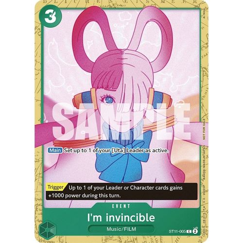 I'm invincible (Starter Deck 11: Uta Deck Battle) (ST11 - 005) [One Piece Promotion Cards] - PokéBox Australia