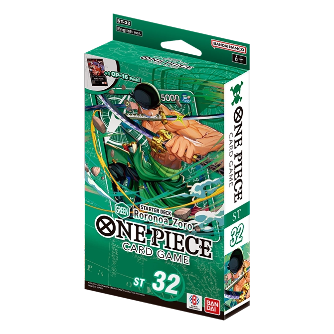 One Piece Card Game: Starter Deck – GREEN Roronoa Zoro [ST-32]