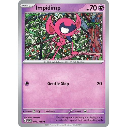 Impidimp (071/159) (SV09: Journey Together) - PokéBox Australia